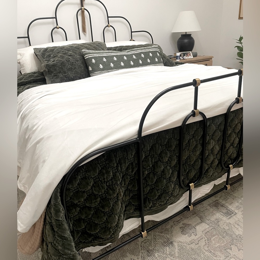 Velvet KING Size Duvet Cover, ivory/ white